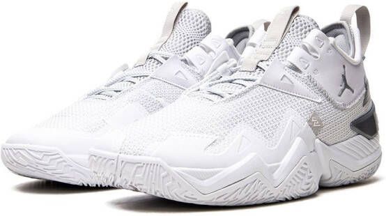 Jordan Westbrook One Take "White Metallic Silver" sneakers