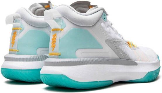 Jordan Zion 1 "White Dynamic Turquoise" sneakers