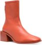 JOSEPH heeled 70mm ankle boots Orange - Thumbnail 2