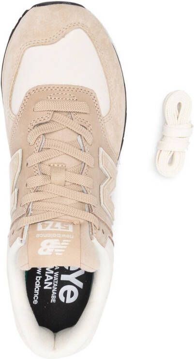 Junya Watanabe MAN x New Balance logo-embroidered sneakers Neutrals