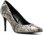 Just Cavalli 100mm snakeskin-effect pumps Neutrals - Thumbnail 2