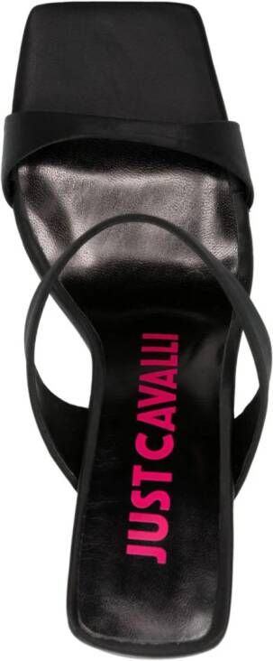 Just Cavalli 105mm square-toe mules Black