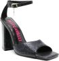 Just Cavalli 110mm snakeskin-effect sandals Black - Thumbnail 2