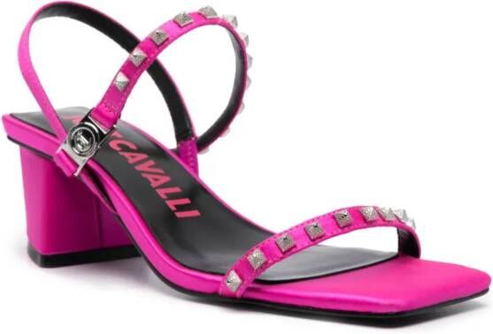 Just Cavalli 60mm slingback sandals Pink