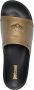 Just Cavalli debossed-logo slip-on slides Gold - Thumbnail 4