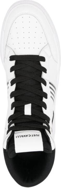 Just Cavalli high-top leather sneakers White