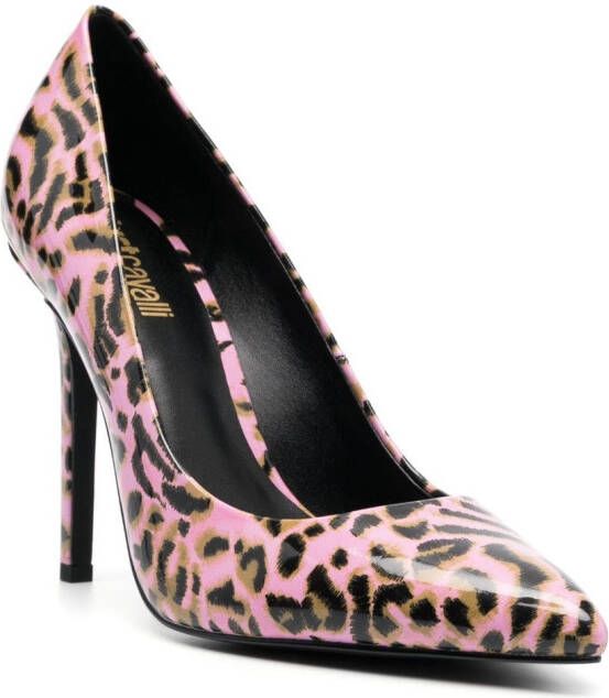 Just Cavalli leopard-print pumps Pink