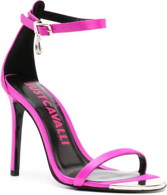 Just Cavalli logo-charm 100mm sandals Pink