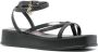 Just Cavalli logo-charm platform sandals Black - Thumbnail 2