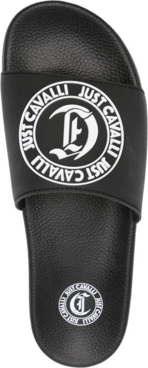 Just Cavalli logo-embossed flip-flops Black