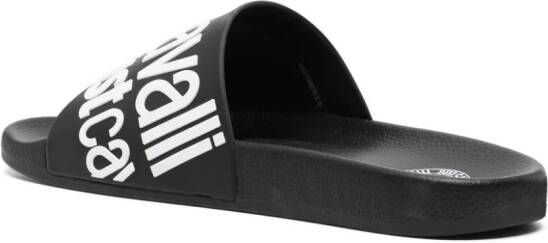 Just Cavalli logo-embossed slides Black