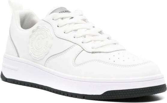 Just Cavalli logo-patch leather sneakers White
