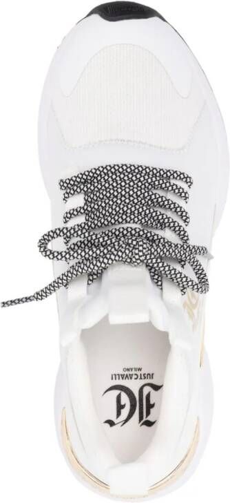 Just Cavalli logo-print lace-up sneakers White