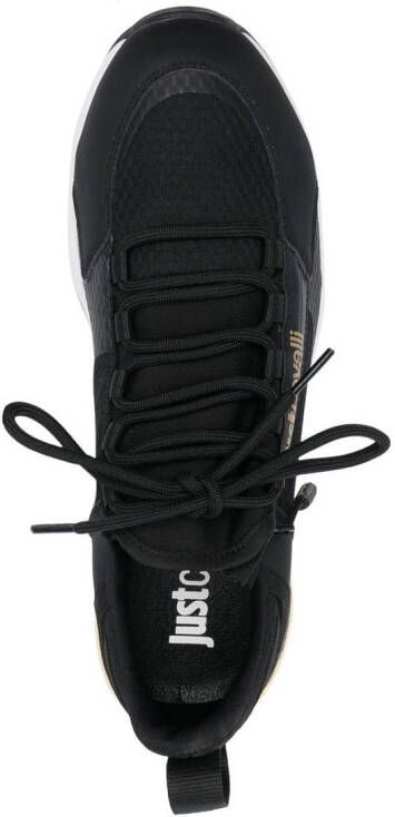 Just Cavalli logo-print low-top sneakers Black