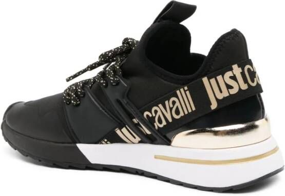 Just Cavalli logo-print low-top sneakers Black