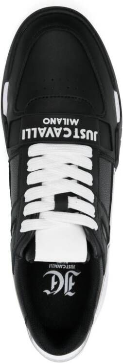 Just Cavalli logo-strap chunky sneakers Black