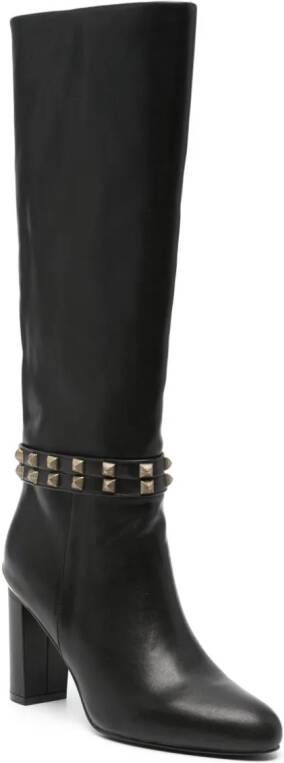 Just Cavalli studded knee-length boots Black