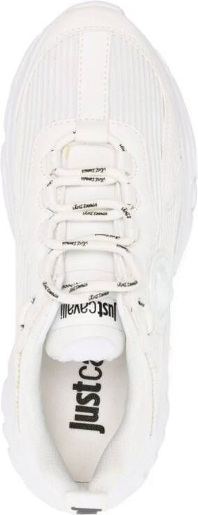 Just Cavalli Tiger Head-motif low-top sneakers White