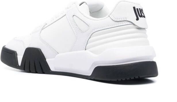 Just Cavalli tiger-plaque low-top sneakers White