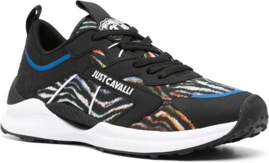 Just Cavalli tiger-print running sneakers Black