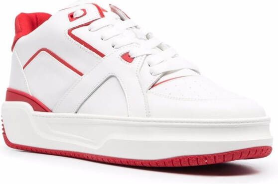 Just Don leather lace-up sneakers White