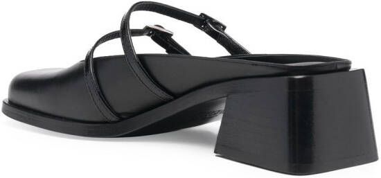 Justine Clenquet Andie 65mm leather mules Black