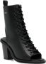 Juun.J 80mm open-toe leather boots Black - Thumbnail 2