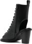 Juun.J 80mm open-toe leather boots Black - Thumbnail 3