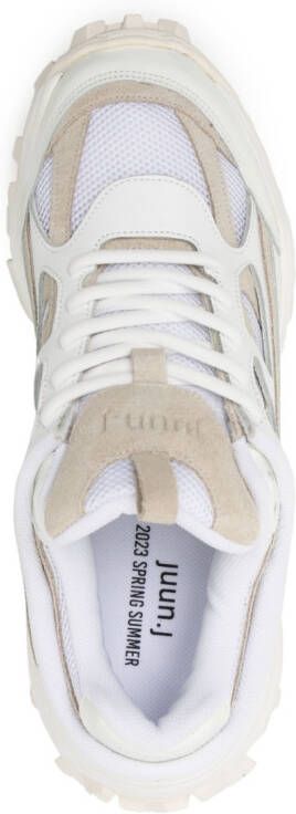 Juun.J layered chunky low-top sneakers White