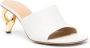 JW Anderson 65mm leather mules White - Thumbnail 2