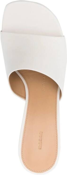 JW Anderson 65mm leather mules White