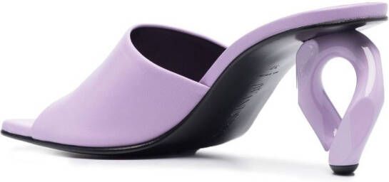 JW Anderson 75mm sculpted-heel mules Purple