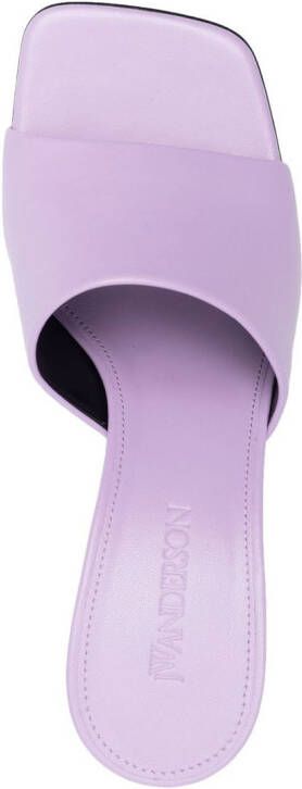 JW Anderson 75mm sculpted-heel mules Purple