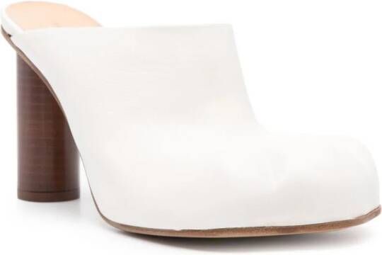 JW Anderson 95mm leather mules White