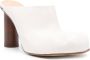 JW Anderson 95mm leather mules White - Thumbnail 1