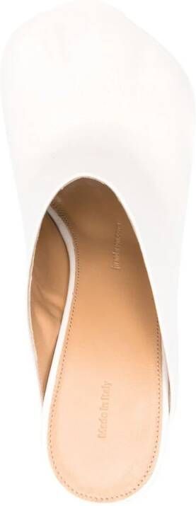 JW Anderson 95mm leather mules White