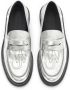 JW Anderson Anchor logo-embroidered loafers Silver - Thumbnail 4