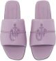 JW Anderson Anchor-logo slide sandals Purple - Thumbnail 4