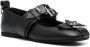 JW Anderson buckle-detail leather ballerina shoes Black - Thumbnail 2