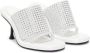 JW Anderson Crystal Bumper-Tube 90mm leather mules White - Thumbnail 2