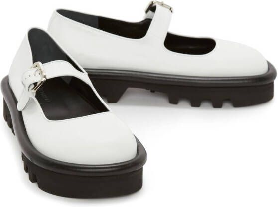 JW Anderson Bumper-Tube leather chunky Mary Janes White