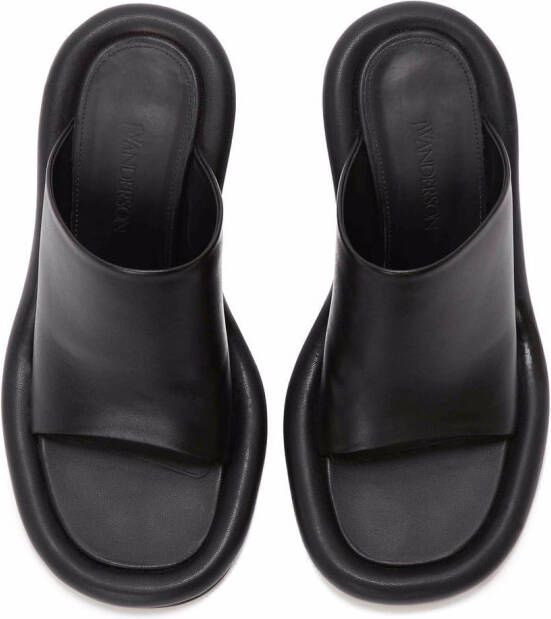 JW Anderson Bumper-Tube leather mules Black