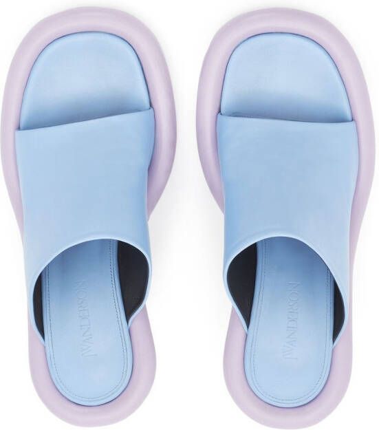 JW Anderson Bumper-Tube leather mules Blue