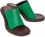 JW Anderson Bumper-Tube leather mules Green - Thumbnail 2