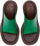 JW Anderson Bumper-Tube leather mules Green - Thumbnail 4