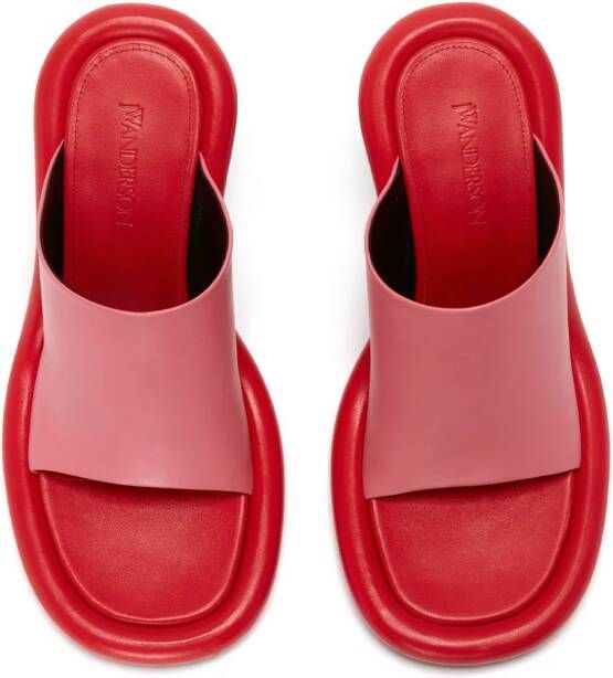 JW Anderson Bumper-Tube leather mules Pink