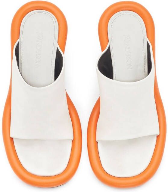 JW Anderson Bumper-Tube leather mules White