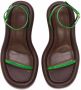 JW Anderson Bumper-Tube leather strappy sandals Green - Thumbnail 4