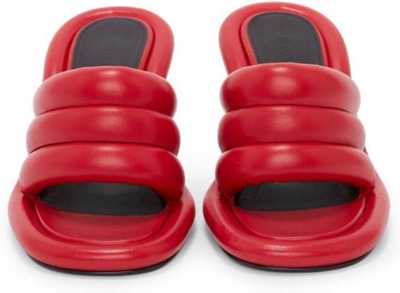 JW Anderson Bumper Tube padded sandals Red