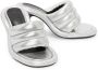 JW Anderson Bumper Tube padded sandals Silver - Thumbnail 2